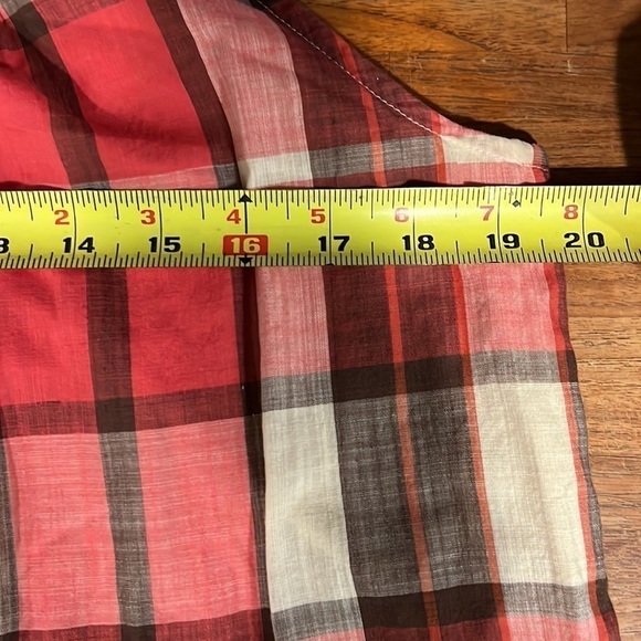 TALBOTS plaid sleeveless dress with flounce size 8 - Picture 7 of 10